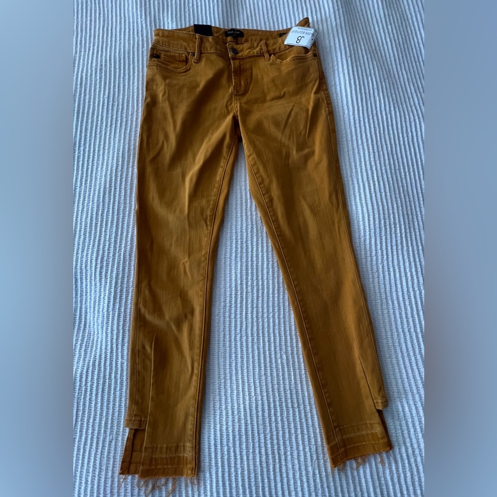 Dear John Honey Gold Skinny Comfort Midrise Ankle Jeans Size 27 NWT